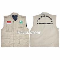 Gambar Rompi Tim Kesehatan | Rompi Puskesmas - Biru Dongker, M dari Fisyan Store undefined 1 Tokopedia