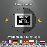 Gambar Levick 9 Inch Digital Day Calendar Clocks Clear Display Extra Large dari Home and Kitchen USA undefined 2 Tokopedia