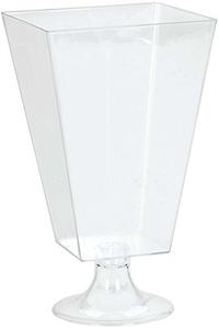 Gambar Amscan Party Supplies Square Plastic Pedestal Jar-Clear, Multi Color dari Home and Kitchen USA undefined 1 Tokopedia