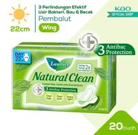Gambar Laurier Natural Clean Pembalut Wanita Day 22cm isi 20 pads dari diapersmart undefined 1 Tokopedia