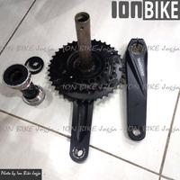Gambar Crank Shimano Altus MT210 HT2 40-30-22 with BB Crankset Sepeda MTB dari ION BIKE JOGJA OFFICIAL undefined 3 Tokopedia
