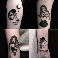 Gambar [4 pcs] Tato Temporary Tahan air Wanita Sedih Sementara - Tato dari Sahabat Tokopedia undefined 2 Tokopedia