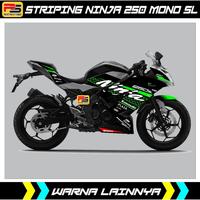 Gambar Striping/Sticker Decals ninja mono 250 rr / Kawasaki Ninja 250 Mono Sl - Hitam dari StickerPrinting undefined 1 Tokopedia