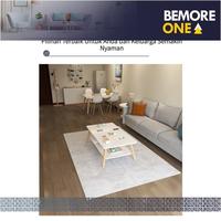 Gambar Meja santai Coffee Table Meja Kopi Meja Tamu Meja Tamu Minimalis - M27 White dari BEMOREONE_NEW undefined 5 Tokopedia