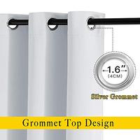 Gambar NICETOWN Room Darkening Curtains (2 Panels, 46 by 63, Greyish White) dari Home and Kitchen USA undefined 4 Tokopedia
