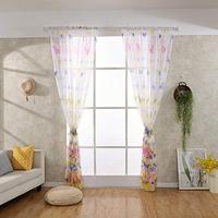 Gambar Sheer Voile Curtains for Kids Girls Bedroom Color Butterfly Floral dari Home and Kitchen USA undefined 3 Tokopedia