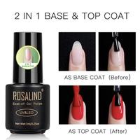 Gambar ROSALIND 2in1 Base Coat & Top Coat Nail Gel UV LED / Kutek / Cat Kuku dari Rosemarrynailart undefined 1 Tokopedia