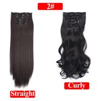 Gambar IY421 6 Pcs Set Wig Extension Long Straight Curly Hairpiece 16 Clip In dari Fadhil Abyan undefined 4 Tokopedia