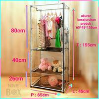 Gambar Rumah Nine Box Rak Gamis Lemari Baju Gantung Pakaian Khusus Ype Swb dari Perabot Rumah Idaman. undefined 5 Tokopedia
