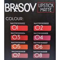 Gambar BRASOV Lipstik Matte - Lipstick Tahan Lama - Lip Matte - Matte01 dari Sooxa undefined 2 Tokopedia