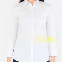 Gambar Kemeja Putih Polos Wanita Lengan Panjang Kemeja Kerja Formal Wanita dari SaBaCi undefined 2 Tokopedia