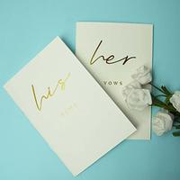 Gambar happylain Ivory Wedding Vow Books His and Hers - Lined Paper Vow Books dari Home and Kitchen USA undefined 5 Tokopedia
