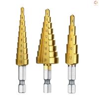 Gambar 3pcs / Set Mata Bor Pagoda Hexagonal Shank 3-12mm / 4-20mm / 4-12mm dari TOKODESTA01 undefined 1 Tokopedia