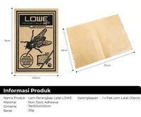 Gambar Papan kertas Lem Lalat Kecoa Cicak Cap LOWE Sakti Glue Pad isi 10 pcs dari Autoku undefined 5 Tokopedia