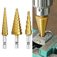 Gambar 3pcs / Set Mata Bor Pagoda Hexagonal Shank 3-12mm / 4-20mm / 4-12mm dari TOKODESTA01 undefined 5 Tokopedia