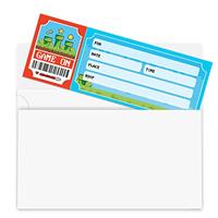 Gambar 30 Video Game Birthday Party Ticket Invitations with Envelopes dari Home and Kitchen USA undefined 2 Tokopedia