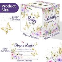 Gambar 51 Pcs Butterfly Diaper Raffle Tickets with Diaper Raffle Card Box dari Home and Kitchen USA undefined 3 Tokopedia