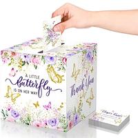 Gambar 51 Pcs Butterfly Diaper Raffle Tickets with Diaper Raffle Card Box dari Home and Kitchen USA undefined 2 Tokopedia