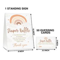 Gambar Diaper Raffle Game Set, Boho Rainbow Baby Shower(A08) dari Home and Kitchen USA undefined 2 Tokopedia