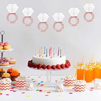 Gambar Bachelorette Party Supplies Diomand Ring Hanging Decorations 6PCS dari Home and Kitchen USA undefined 3 Tokopedia