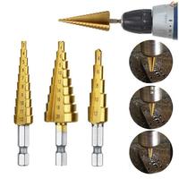 Gambar 3pcs / Set Mata Bor Pagoda Hexagonal Shank 3-12mm / 4-20mm / 4-12mm dari TOKODESTA01 undefined 2 Tokopedia