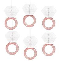 Gambar Bachelorette Party Supplies Diomand Ring Hanging Decorations 6PCS dari Home and Kitchen USA undefined 1 Tokopedia