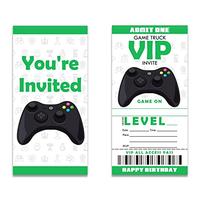 Gambar Video Game Truck Ticket Invitations Fill-In Set of 20, Double Sided dari Home and Kitchen USA undefined 2 Tokopedia