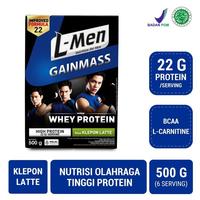 Gambar L-Men Gain Mass Klepon Latte 500gr - Suplemen Olahraga Tinggi Protein dari wirda1629 undefined 1 Tokopedia
