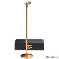 Gambar QK779 Mini MicrophoneMiniature Musical Instrument Golden Copper Stand dari Alit Rahman undefined 3 Tokopedia