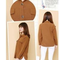 Gambar Kemeja Wanita Kuliah Casual Import Korea Premium Model Bagus Terbaru - CORAL, all size dari TBRC undefined 5 Tokopedia