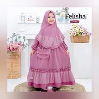 Gambar Gamis Syari Anak Falisa Baju Setelah Plus Hijab dari Pinkshoop1 undefined 2 Tokopedia