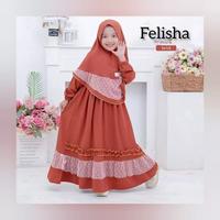 Gambar Gamis Syari Anak Falisa Baju Setelah Plus Hijab dari Pinkshoop1 undefined 5 Tokopedia