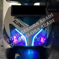 Gambar SATU SET LAMPU ALIS VARIO BONUS DEMON EYE PNP TIDAK BERBINTIK - BLUE ICE, DEVIL Ungu dari Nusantara Toserba undefined 3 Tokopedia