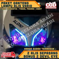 Gambar SATU SET LAMPU ALIS VARIO BONUS DEMON EYE PNP TIDAK BERBINTIK - BLUE ICE, DEVIL Ungu dari Nusantara Toserba undefined 1 Tokopedia