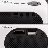 Gambar Proyektor Mini LCD Full HD 1080P 1200 Lumen Home Theater - M24 dari Hardware Solutions undefined 4 Tokopedia