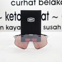 Gambar 100% HYPERCRAFT Sunglasses - Matte Stone Grey - HiPER Silver Mirror dari MC BIKES undefined 1 Tokopedia