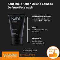 Gambar KAHF Triple Action Oil & Comedo Defense Face Wash 100 ml - Sabun Wajah dari Guardian Official Store undefined 3 Tokopedia