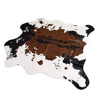 Gambar MustMat Brown Cow Print Rug 55.1' W x 62.9' L Faux Cowhide dari Home and Kitchen USA undefined 2 Tokopedia