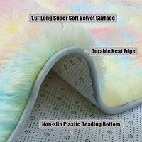 Gambar Zareas Soft Rainbow Area Rugs for Girls Bedroom Decor-4x5.9 Feet dari Home and Kitchen USA undefined 1 Tokopedia