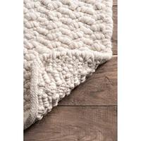 Gambar nuLOOM Glendora Chevron Wool Area Rug, 7 ft 6 in x 9 ft 6 in, Ivory dari Home and Kitchen USA undefined 1 Tokopedia
