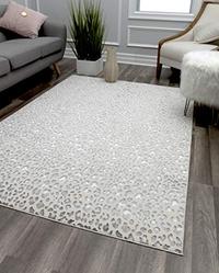 Gambar CosmoLiving by Cosmopolitan HZ50A Cougar Area Rug, Snow Leopard dari Home and Kitchen USA undefined 4 Tokopedia