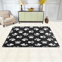 Gambar WOZO Cat Dog Paw Print Area Rug Rugs Non-Slip Floor Mat dari Home and Kitchen USA undefined 5 Tokopedia