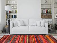 Gambar Multi Color Chindi Rag Rug 4X6 | Hand Woven Rug & Reversible Rug dari Home and Kitchen USA undefined 4 Tokopedia