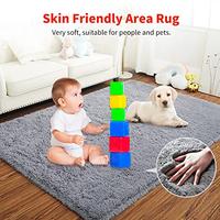 Gambar TUTUE Ultra Soft Fluffy Rug, Grey Area Rugs for Bedroom(6-9ft) dari Home and Kitchen USA undefined 4 Tokopedia