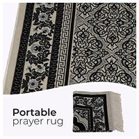 Gambar Yase Crafts Muslim Prayer Rug-Kufi Hat & Prayer Beads (Black2) dari Home and Kitchen USA undefined 4 Tokopedia
