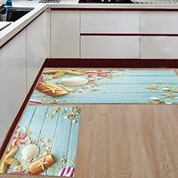 Gambar Z&L Home Coastal Theme Kitchen Rugs and Mats Non Skid Set of 2 dari Home and Kitchen USA undefined 4 Tokopedia