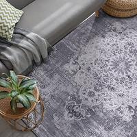Gambar CAMILSON Machine Washable Rug, Distressed Vintage Area Rugs(8x10,Grey) dari Home and Kitchen USA undefined 4 Tokopedia