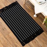 Gambar Black Small Boho Rug, Boho Bathroom Rug, Patterned Bath Mat dari Home and Kitchen USA undefined 4 Tokopedia