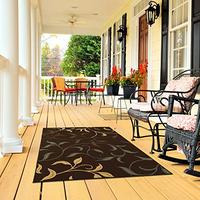 Gambar Ottomanson Ottohome Rugs, 3 ft 3 in x 5 ft 0 in, Chocolate Leaves dari Home and Kitchen USA undefined 5 Tokopedia