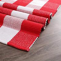 Gambar Buffalo Plaid Rugs for Living Room 24x36 inch- Red White,2x3 Rugs dari Home and Kitchen USA undefined 5 Tokopedia